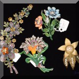 J147. Rhinestone pins.